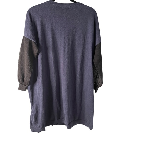 ASOS women’s navy and black color block casual sweater dress size 8 - Picture 2 of 5